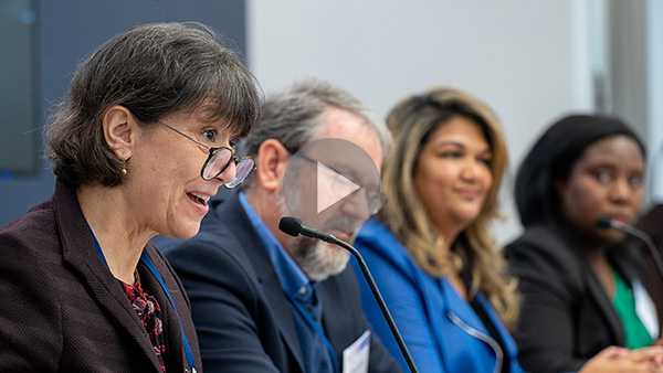 Monica Bertagnolli at an IACC Committee meeting